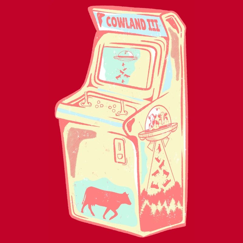 Arcade rétro vache extraterrestre