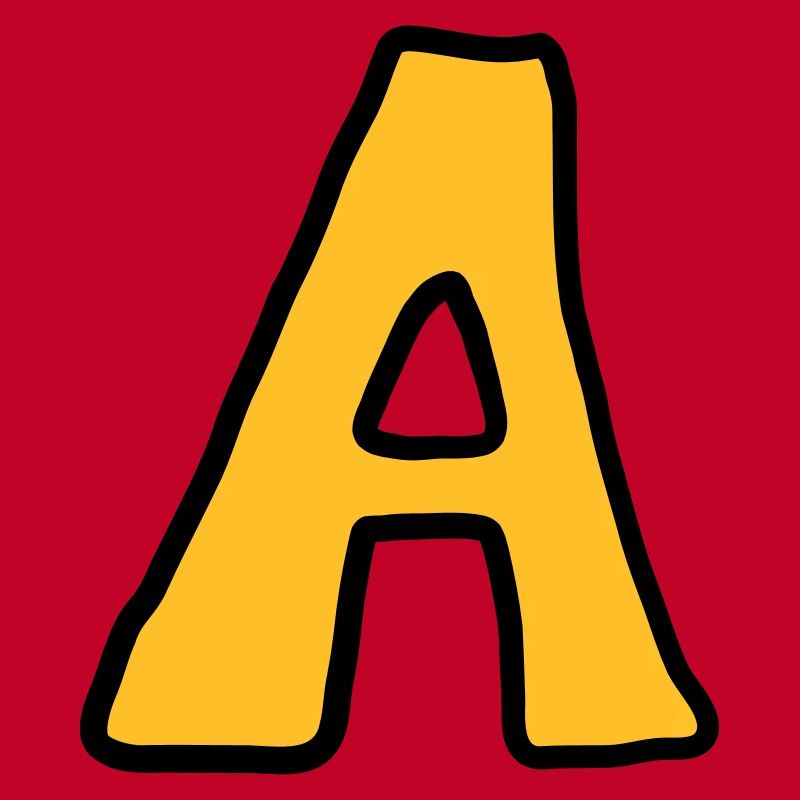Buchstabe A Comic Cartoon