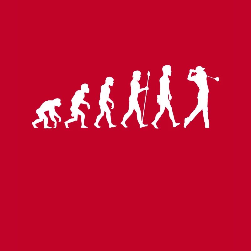 Golf Evolution Golfer Caddy Gift Golfer