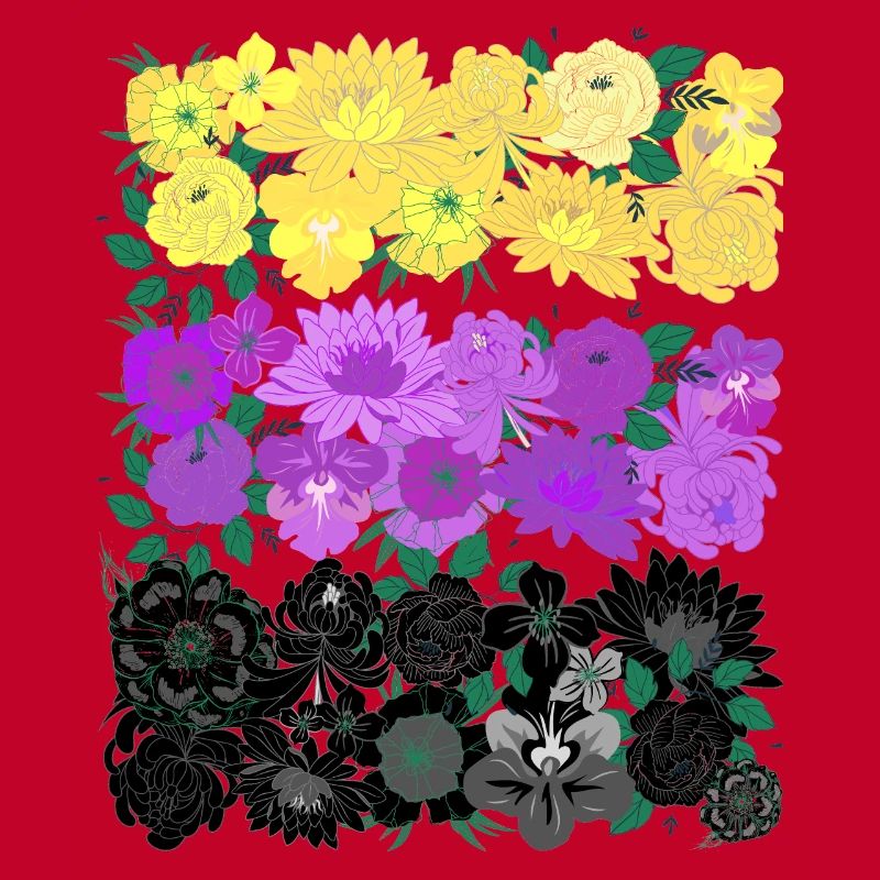 Non binary flower flag