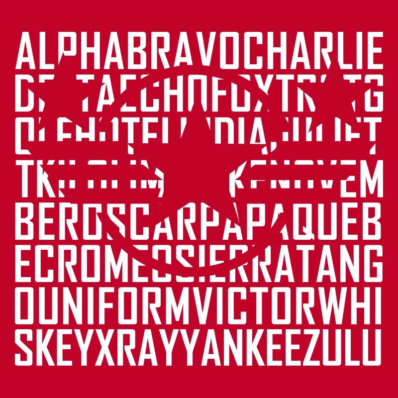 Alphabet Morse Code Militär Amateurfunk Ham Pilot