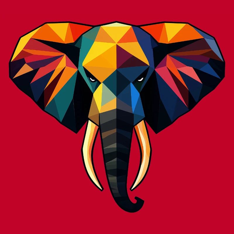 Elefant Low Poly Design