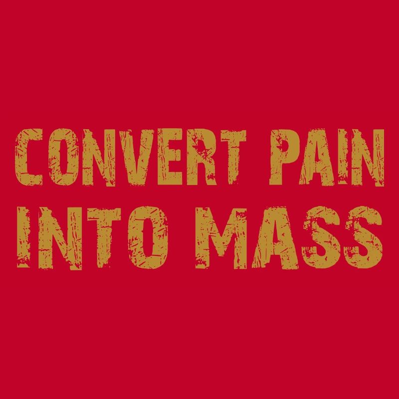 Transformez la douleur en masse. Conception de musculation