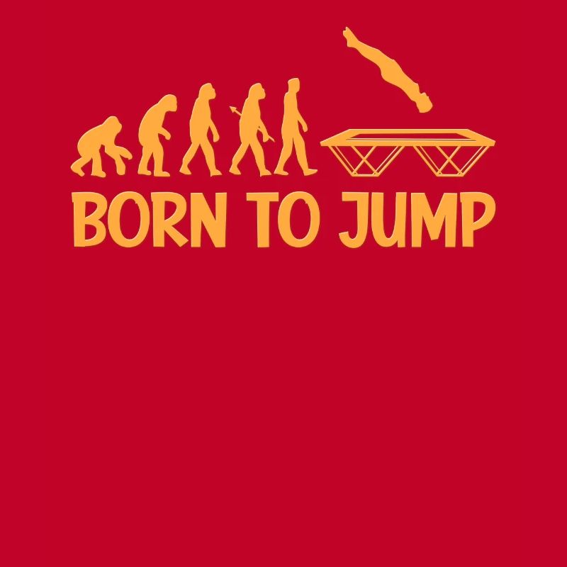 Saut de trampoline disant évolution