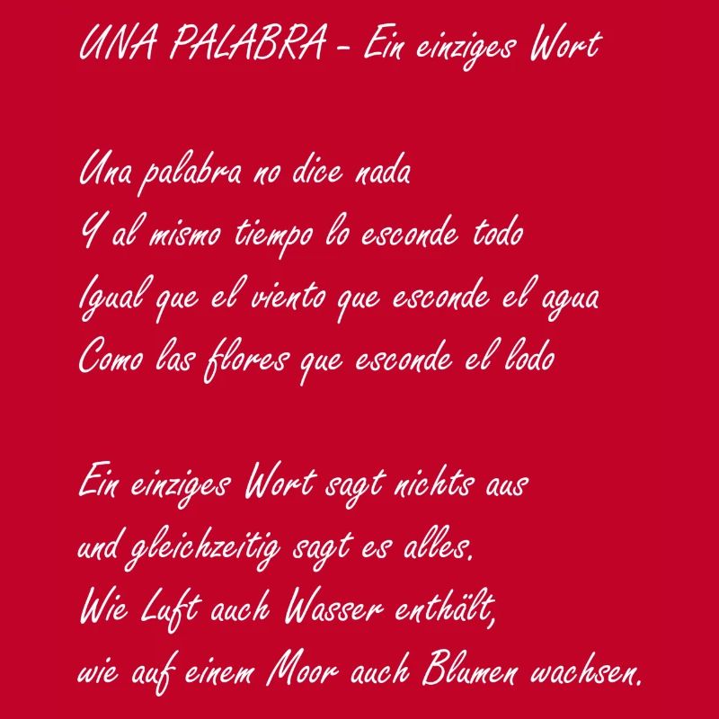 Ein einziges Wort
