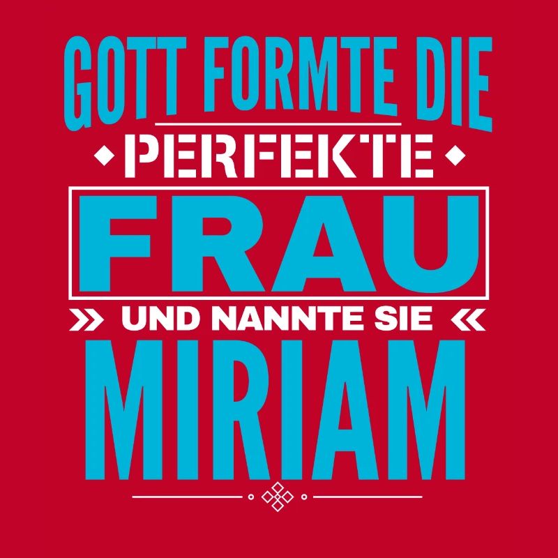 Conception du nom Miriam
