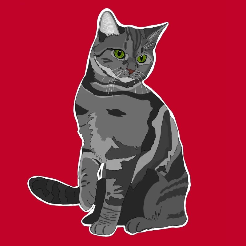 Graue Katze