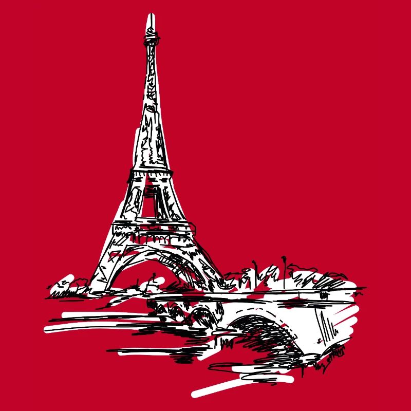 Paris Skyline: Sketchy Eiffel Tower