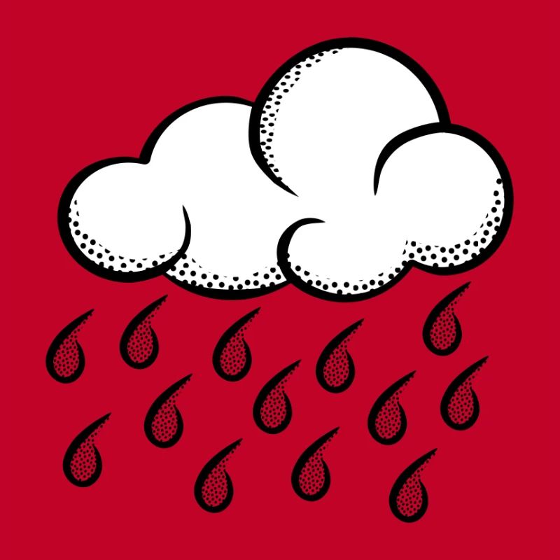 Cloud Pop Art Halftone