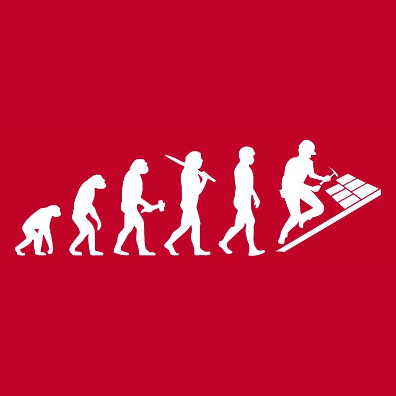 Dachdecker Dachklempner Evolution Geschenk