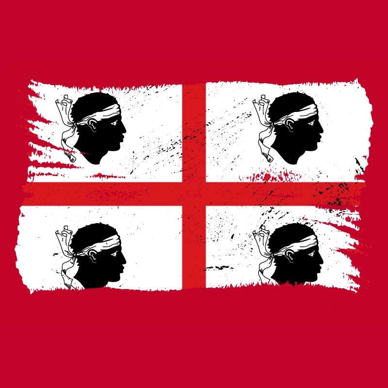 Drapeau de la Sardaigne Drapeau sarde Drapeau de la Sardaigne