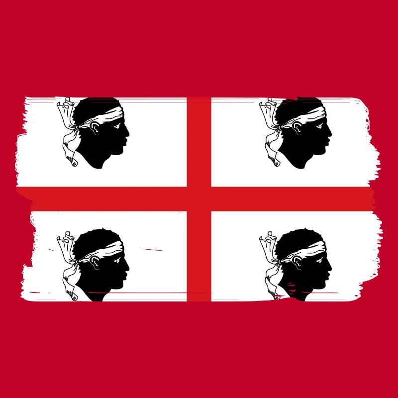 Drapeau de la Sardaigne Drapeau sarde Drapeau de la Sardaigne