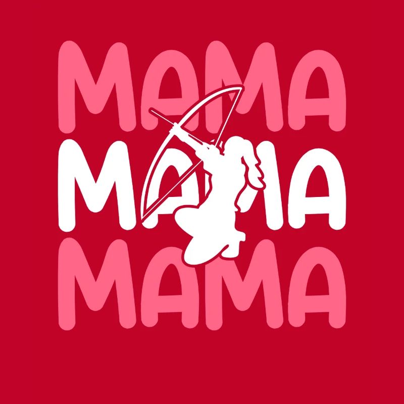 Bogenschütze Mama Mutter Bogenschießen