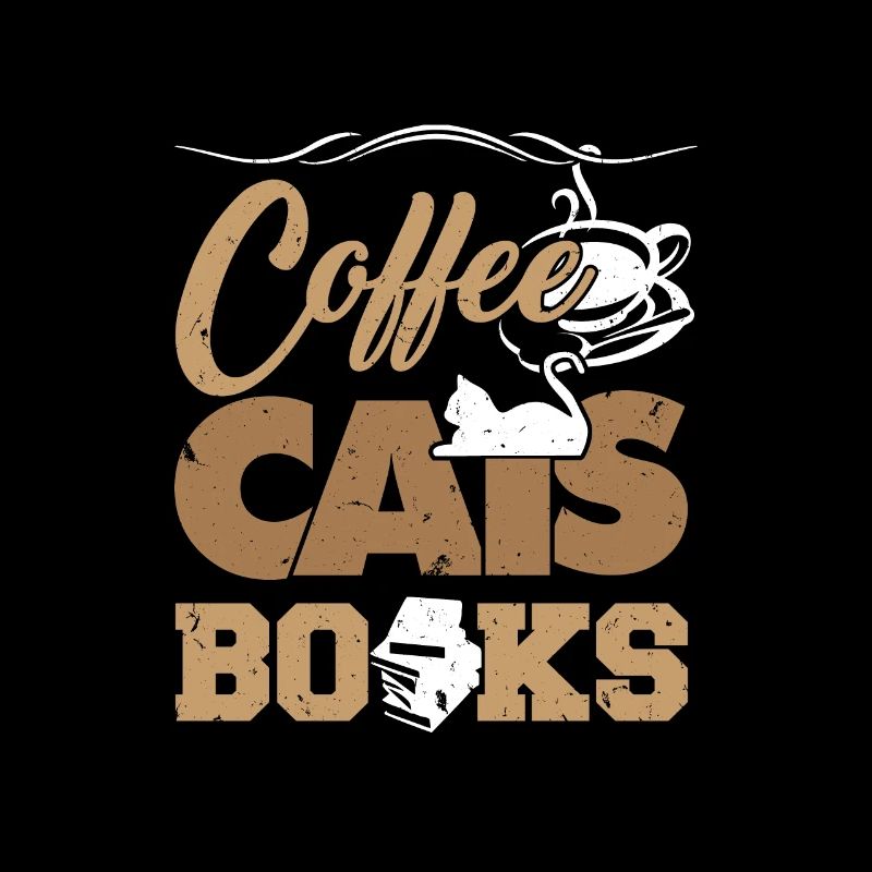 Kaffee Katzen Bücher Geschenkidee