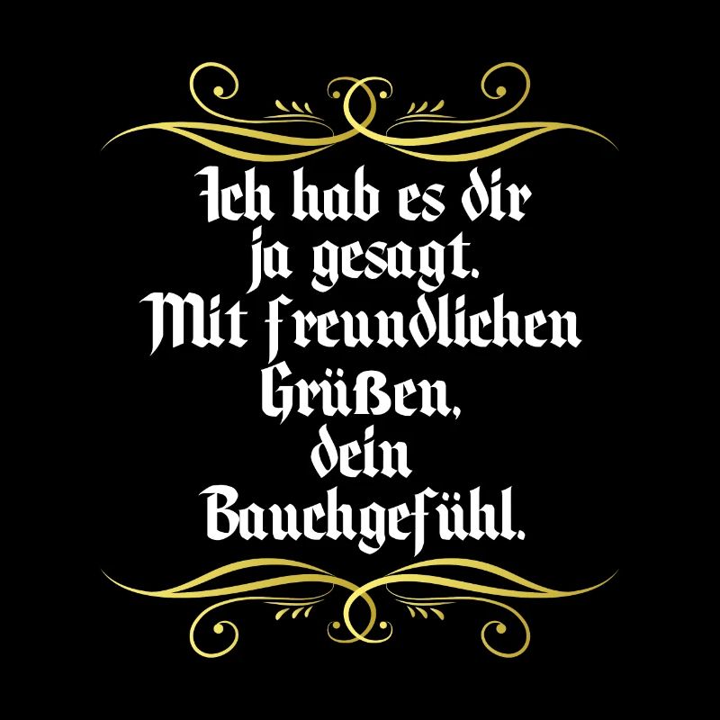 Gut feeling funny saying
