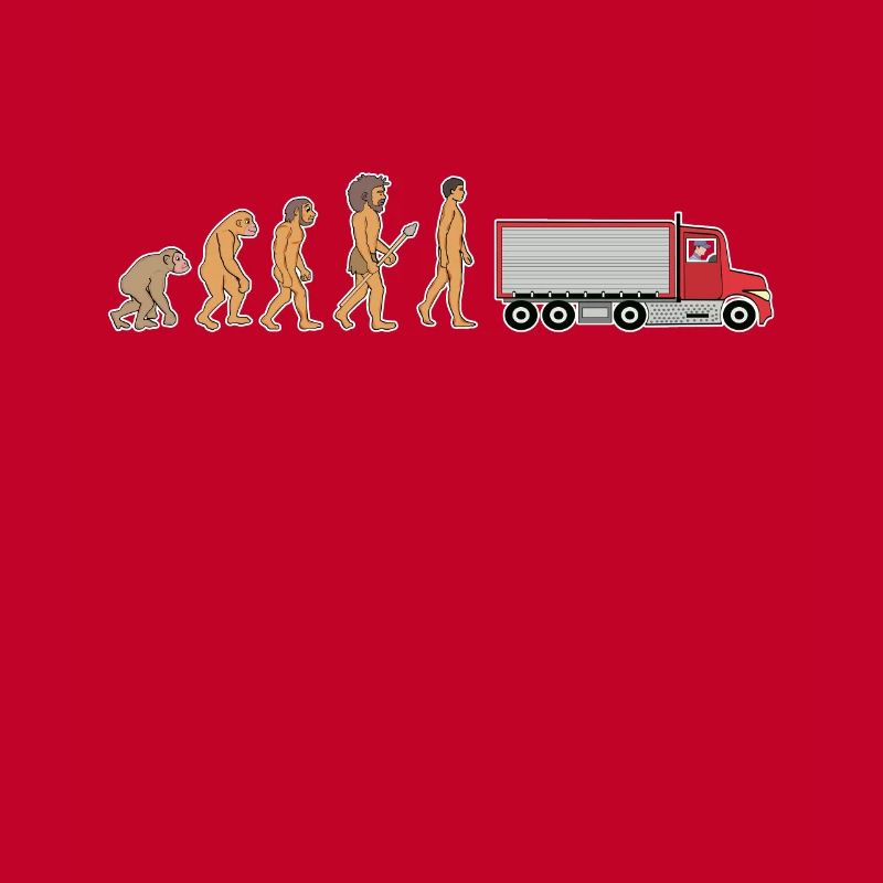 Drôle de chauffeur de camion Évolution de la