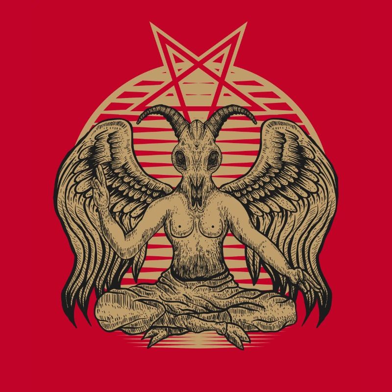 Baphomet Satan Devil Lucifer Demon 666 Gift