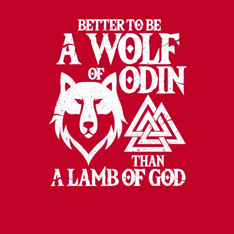Wolf Odin Wikinger Walhalla Wolfpack Geschenk