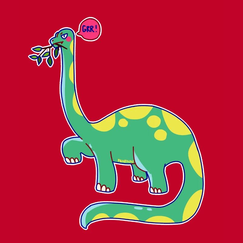 Dinosaure est de mauvaise humeur