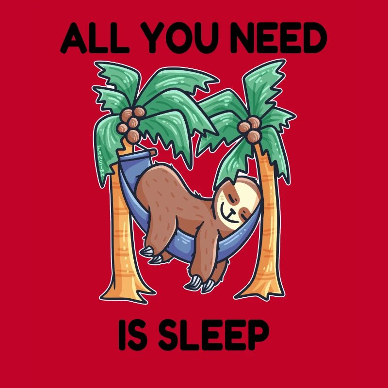 Sloth hammock sleeping