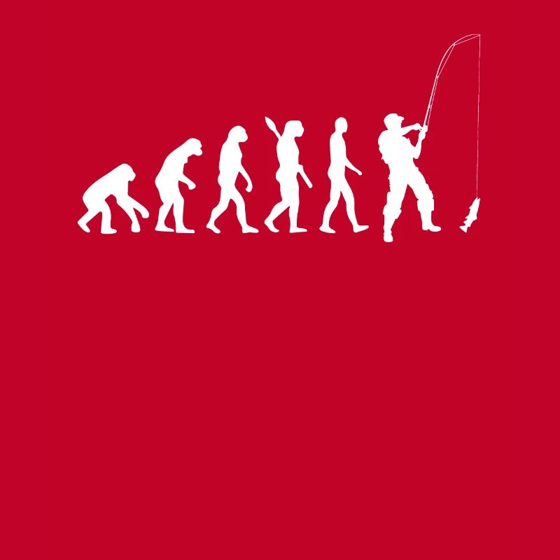 Pêche - Evolution humaine / Darwin / Blanc