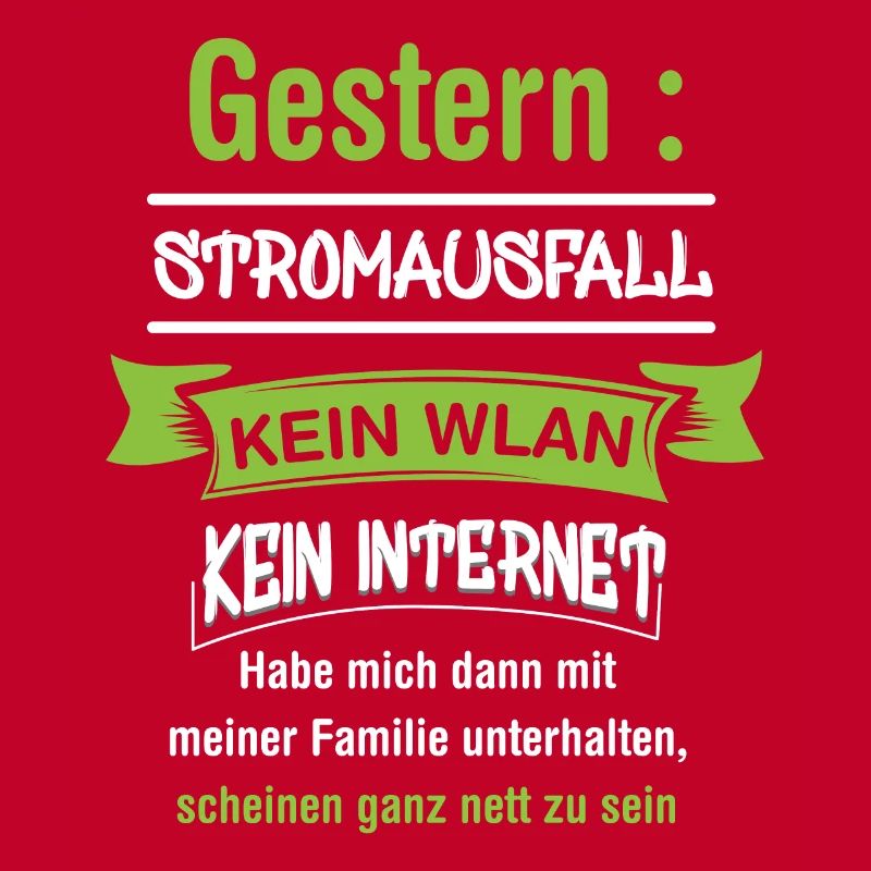 Computerfreak mit Stromausfall