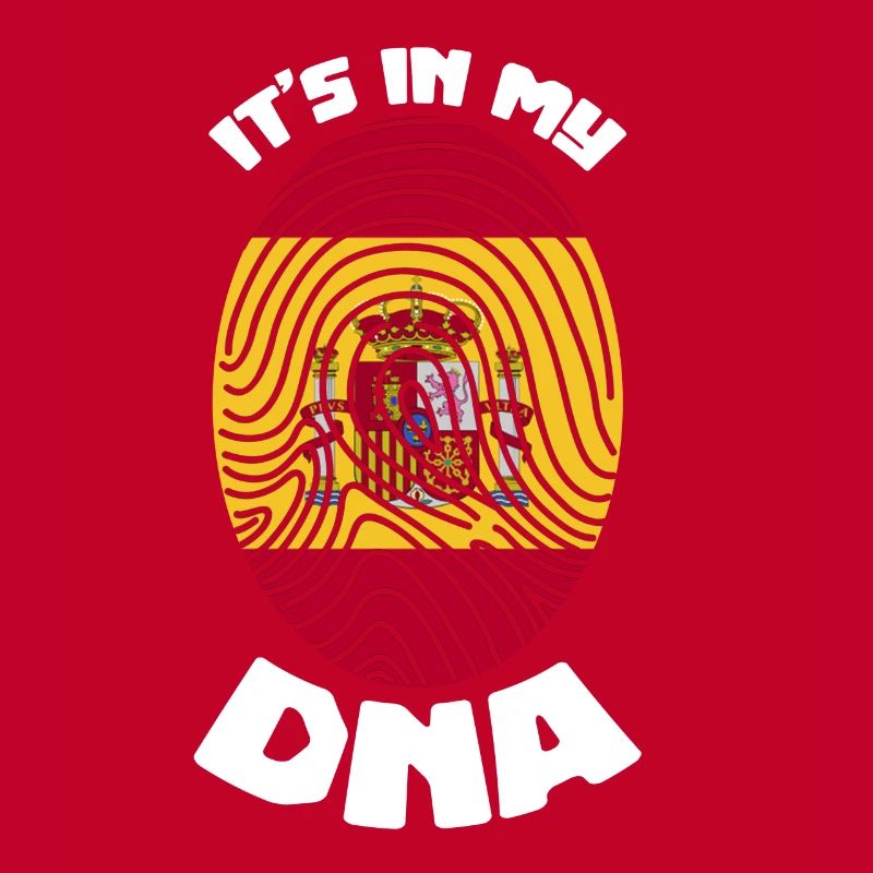 Drapeau espagnol espagnol espagnol ADN espagnol