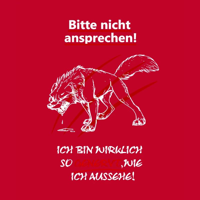 Bitte nicht ansprechen bin genervt