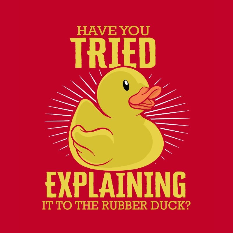 Explaining To Rubber Duck Programmer Debugging