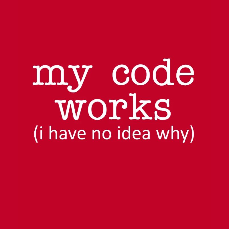 Programmer My code works (I don't have any