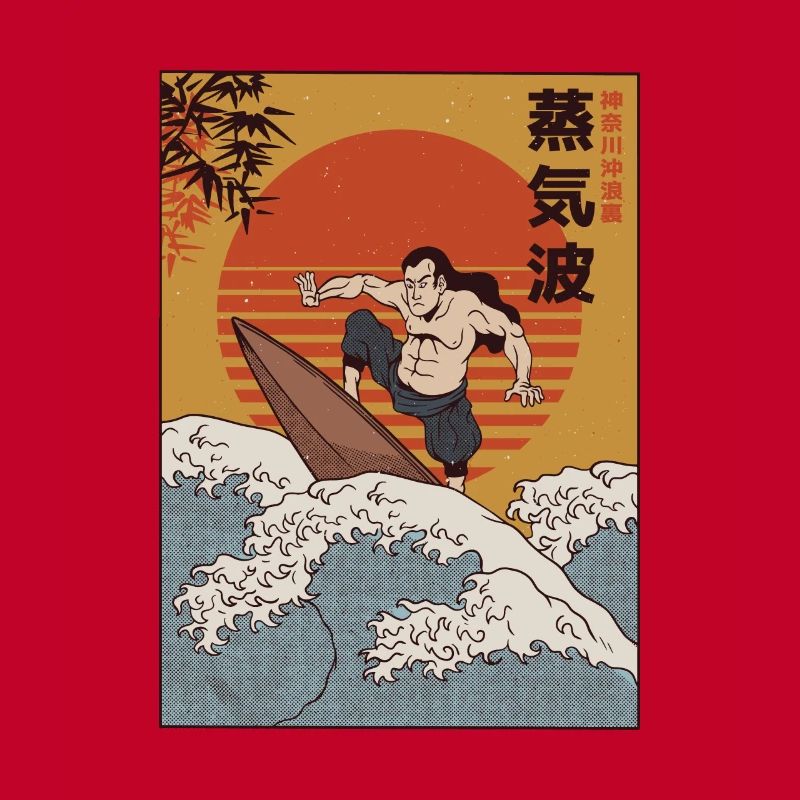 Surfer Samurai I Wave Warrior Surf