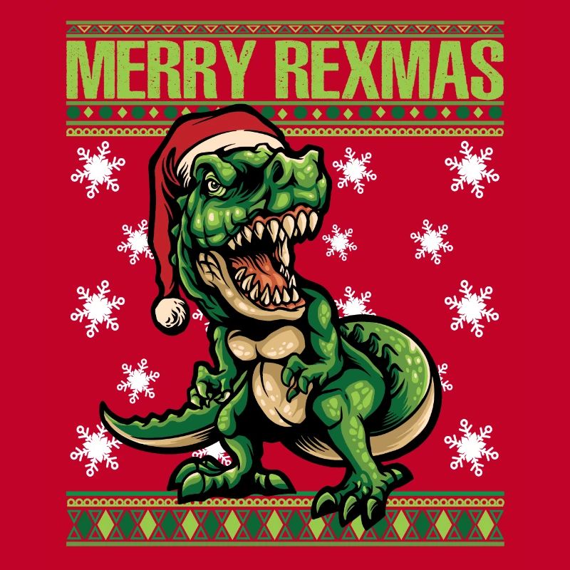 Joyeux Rexmas - Conception de T-Rex de Noël laid