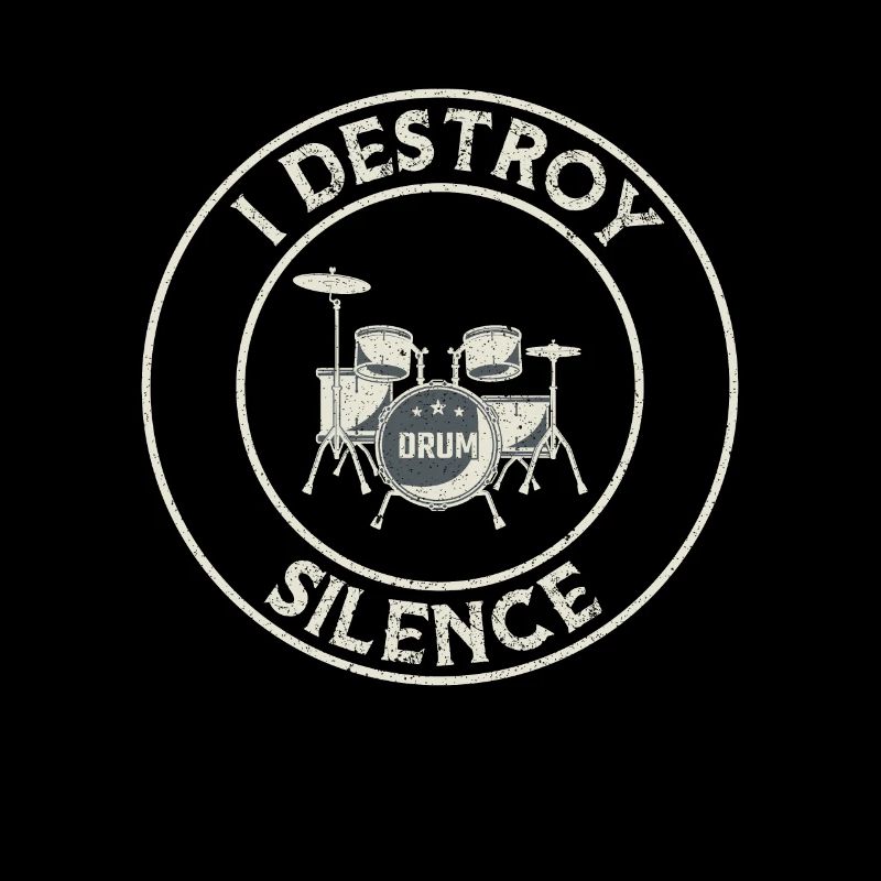 I Destroy Silence Drums Drum Set ... batteur