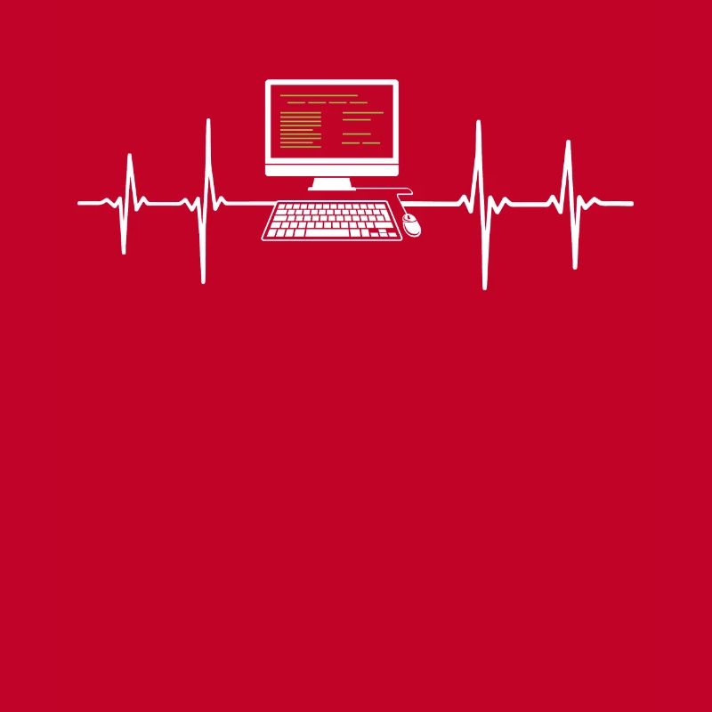 Programmer EKG Heartbeat Computer Desktop