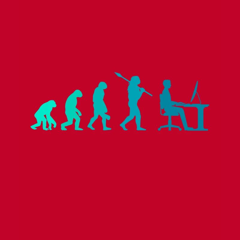 Programmer Evolution Desk Office Gift