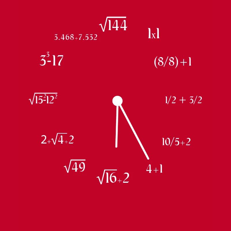 Math Clock Meme Funny Mathematics Mathematician
