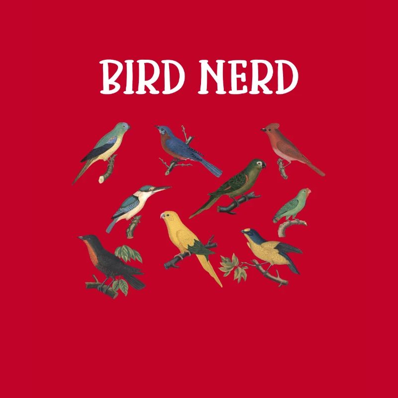 Vogel Nerd Vogelarten Artwork