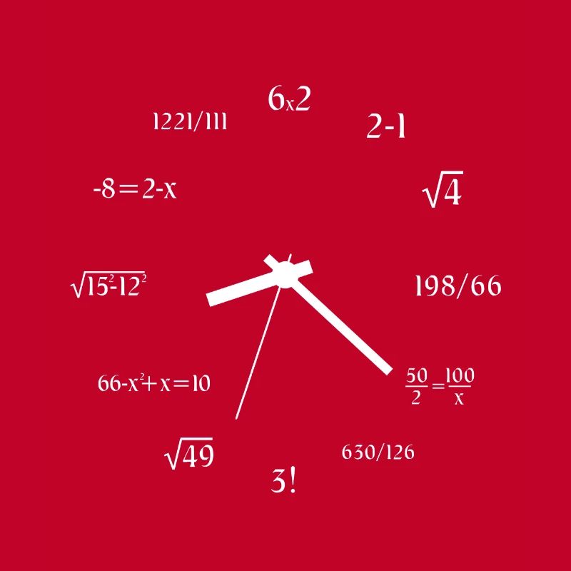 Math Clock Math Lover Math Meme Joke Math