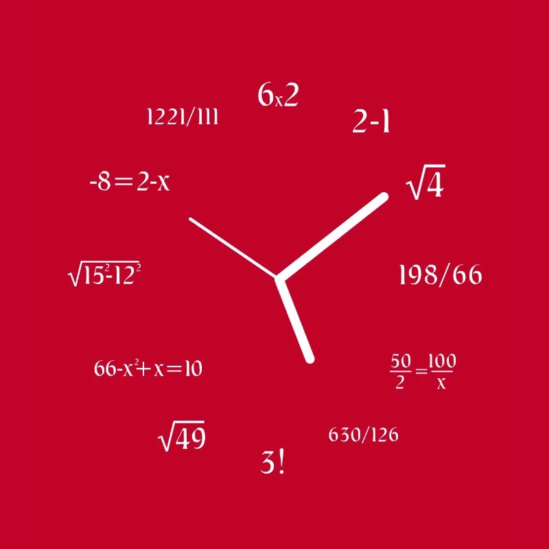 Math Clock Math Meme Math Lover Joke Math