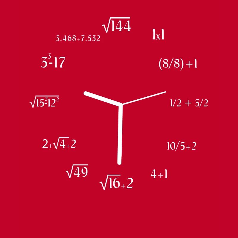 Math Meme Math Equation Joke Funny Math Clock