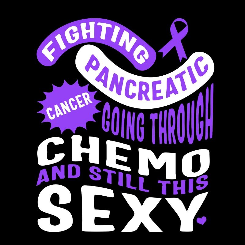 Bauchspeicheldrüsenkrebs-Hemd, geht durch Chemo