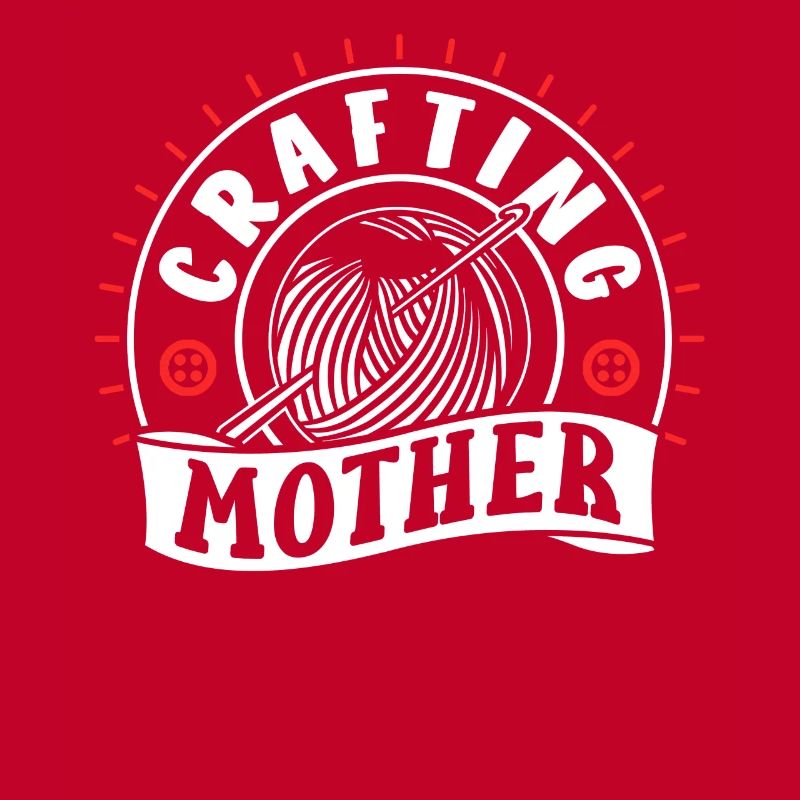 Bastelnde Mutter Basteln Mama Bastel Bastler