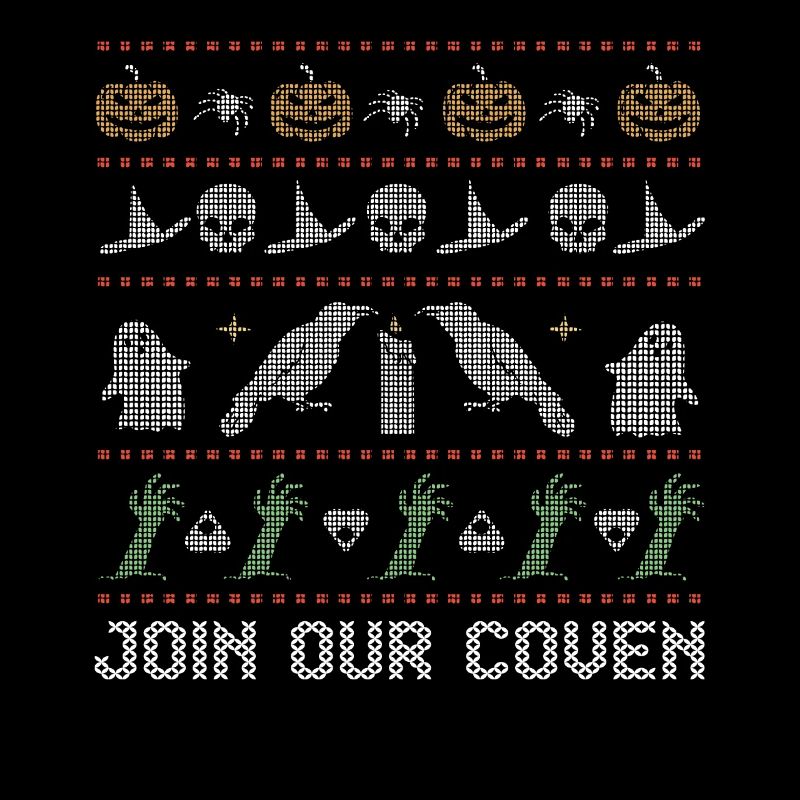 Stitch Pattern Horror Creatures Coven Halloween
