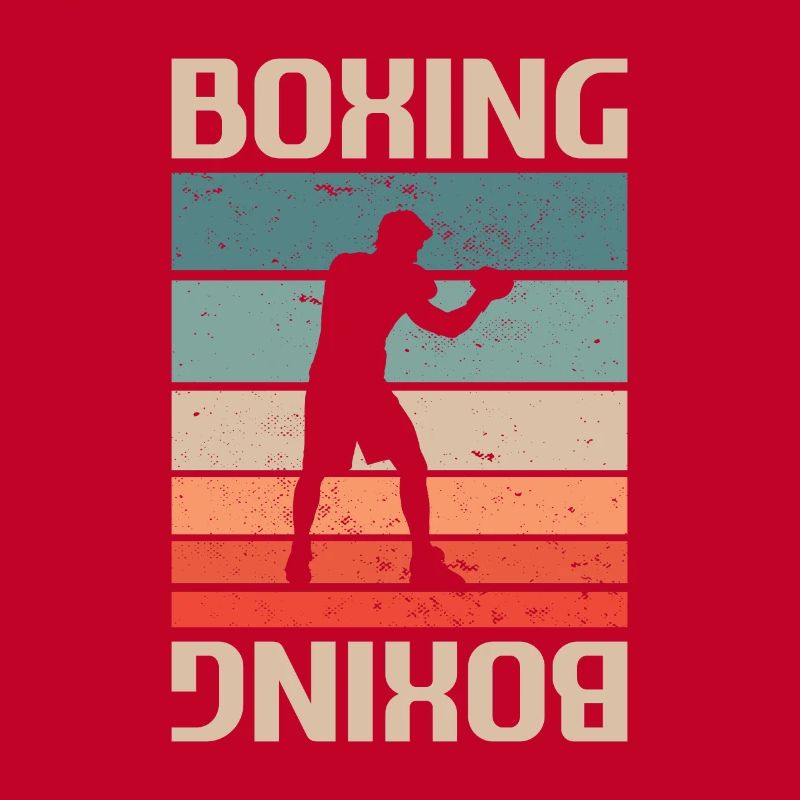 Boxer de boxe classique rétro vintage