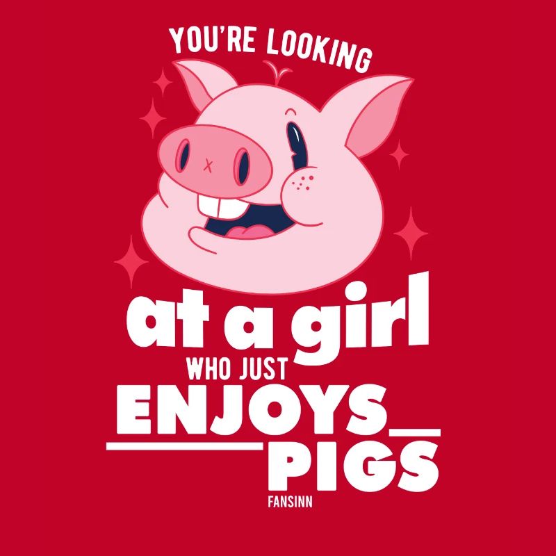 Schwein Bauernhof Mädchen