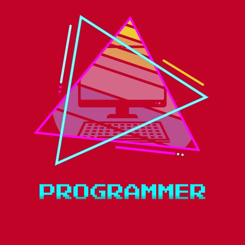 Retro Programmer Computer Programming