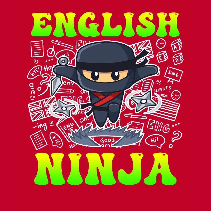 Englischlehrer Ninja ich bin Englisch Lehrer