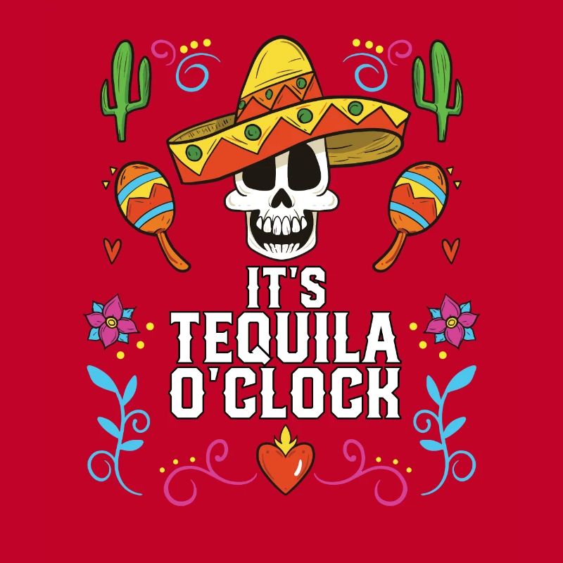 It's Tequila Oclock Alcoholic Tequila Drinker