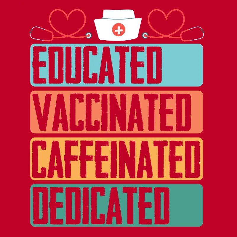 Formed vaccinated caffeinated committed sick