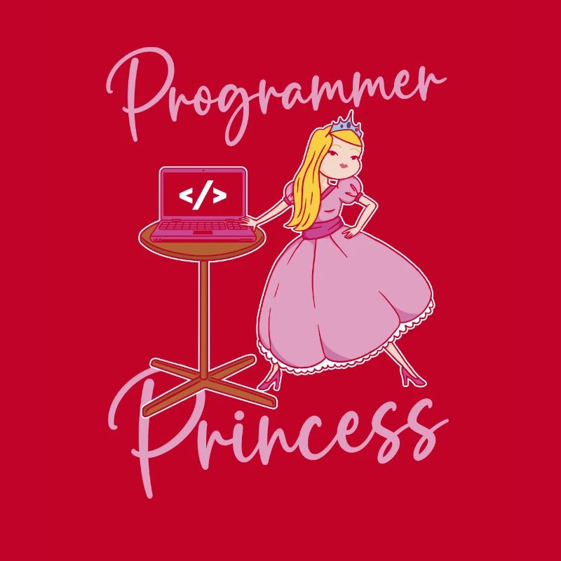 Entwickler Coder Programmierer Prinzessin